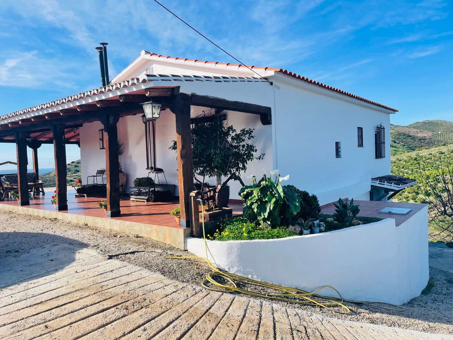 Casa de campo independiente con 10.000 m2 de mangos y aguacates.